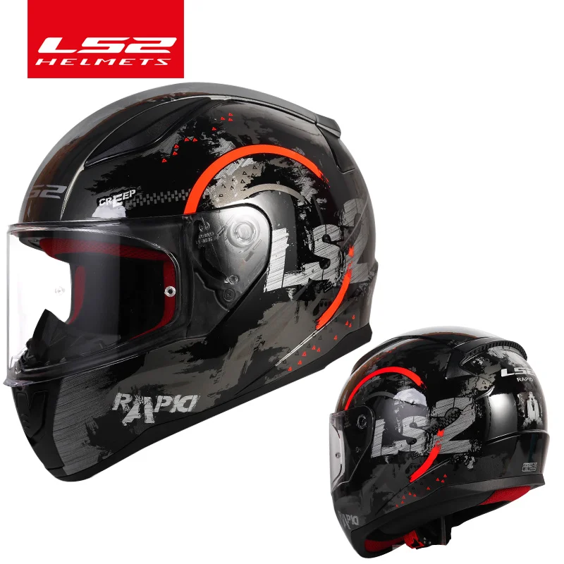 8 LS2 FF353 анфас мото rcycle шлем Высокое качество ABS Мото шлем LS2 Быстрый уличные гонки шлемы одобрено ECE - Цвет: 8
