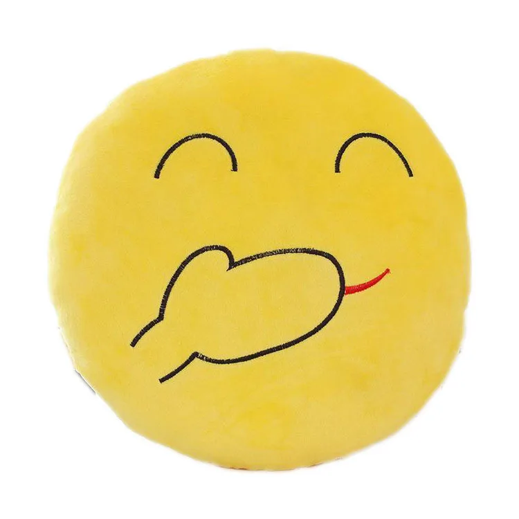 Подушка Emoji HaHa (Эмоджи ХаХа / Хихи HiHi 28 см) | Дом и сад