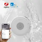 Умный датчик утечки воды Ewelink Zigbee, беспроводной детектор утечки воды, Оповещение об обнаружении уровня воды, оповещение о переливе, управление через приложение Ewelink