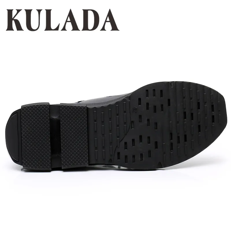 Мужские повседневные туфли KULADA мягкие на шнуровке удобная прогулочная обувь