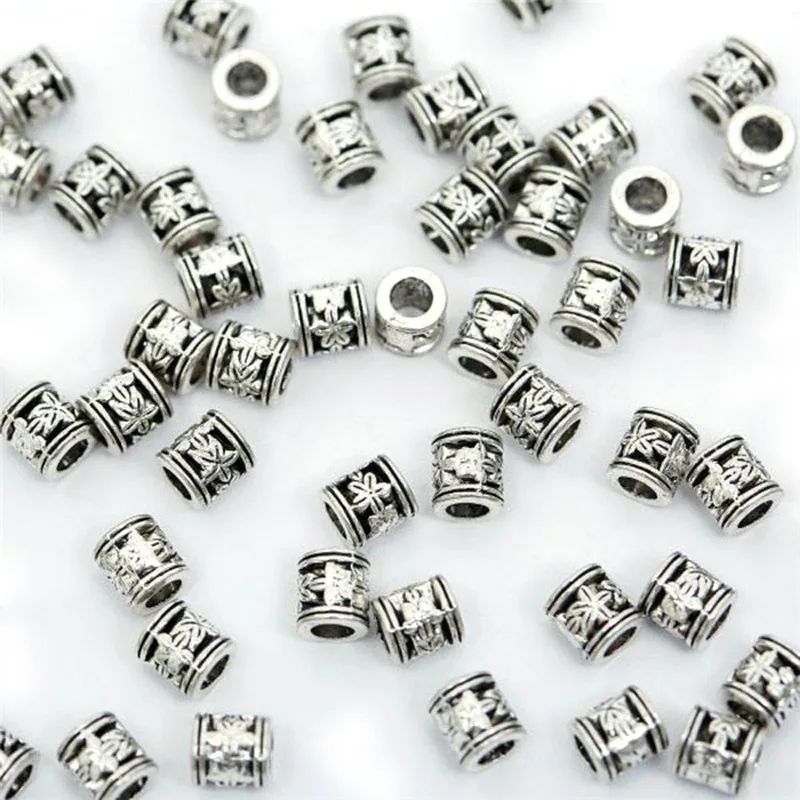 Оптовая продажа с серебряным покрытием Шарм свободные сферы бусина круглой