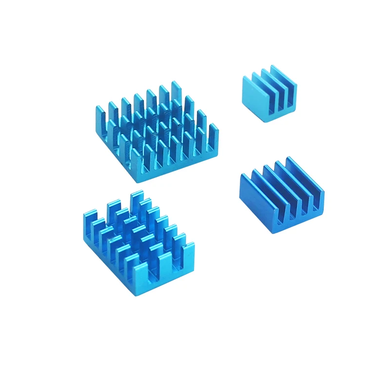 Raspberry Pi 4 Model B 4pcs Aluminum Heat Sink Silver Black Gold Blue Multicolor Cooling Radiator kit for RPi 4B | Компьютеры и офис