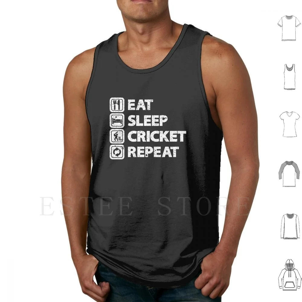 

Крикет Fanatic-Eat Sleep Cricket Repeat, майки, Майки для крикета Eat Sleep Cricket Repeat Cricket West Indies Cricket Australia