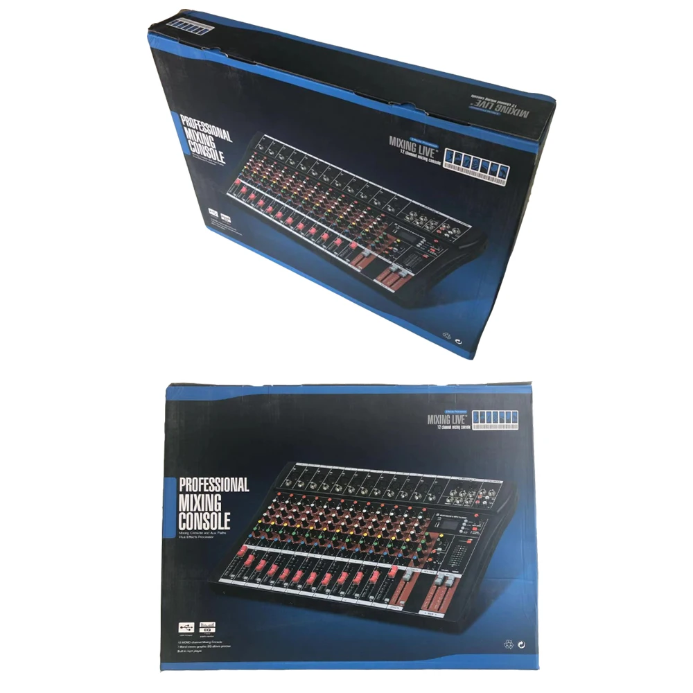 12-канальный профессиональный миксер компьютерная сценическая запись USB звуковая