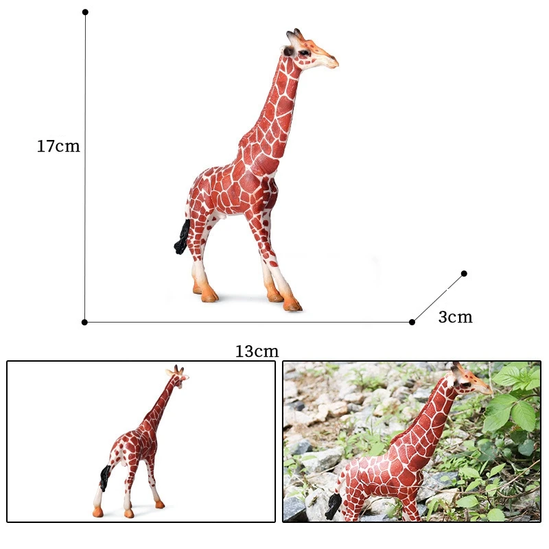 

Simulation Giraffe Family PVC Model Wild Animal Finished Goods Model Solid PVC Action Toy