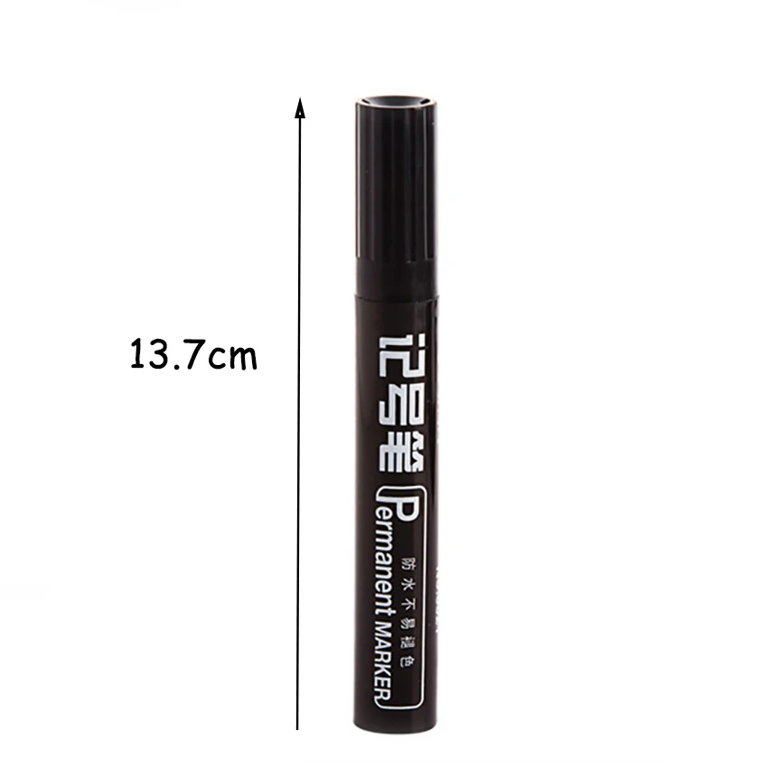 Перманентные маркеры с черными чернилами водостойкие для подписи студенческие