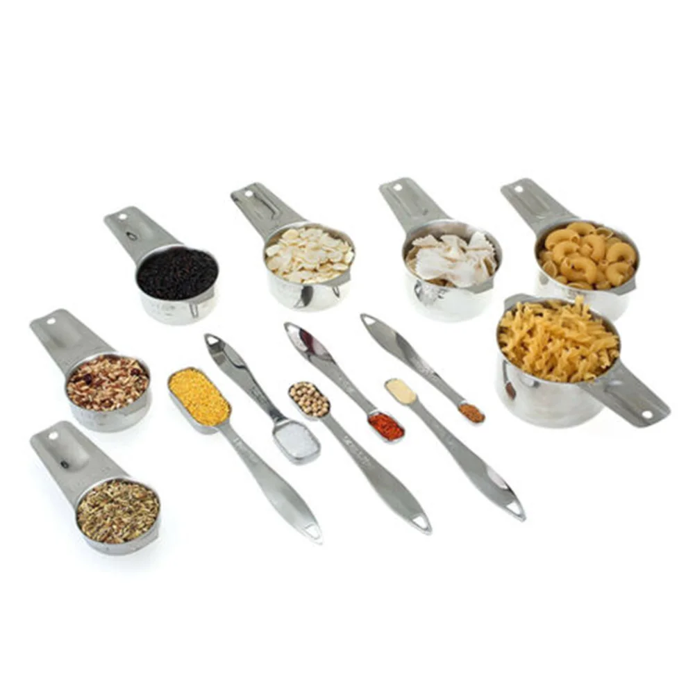 

Supplies Measuring Cups Functional For Baking Coffee 13 Pcs Stainless Steel