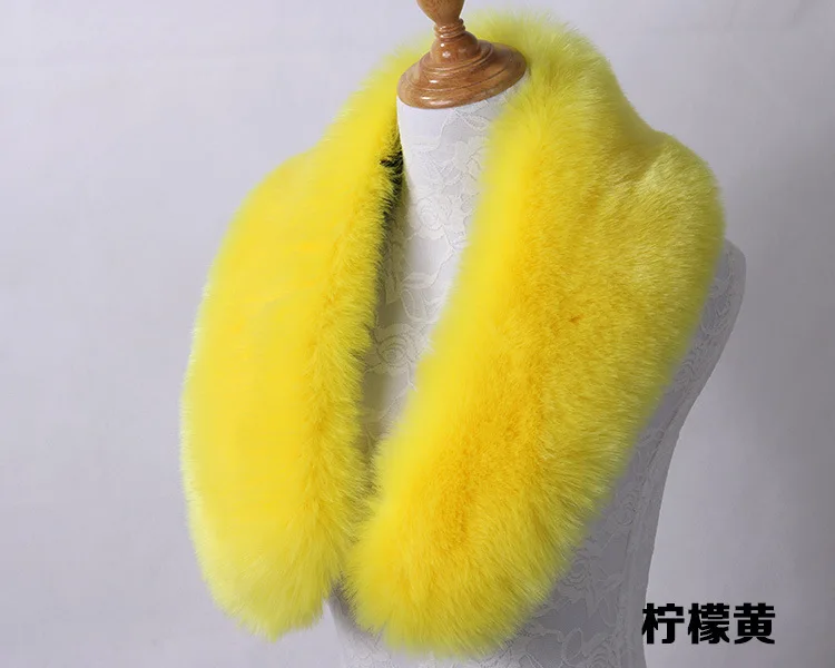 Qearlstar воротник из искусственного лисьего меха для женщин и мужчин Детское пальто