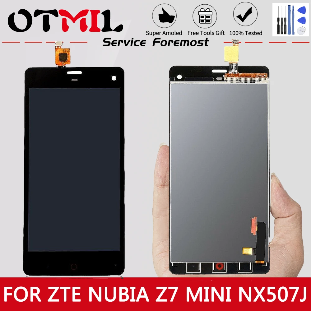 

Оригинальный ЖК-дисплей 5,0 дюйма для ZTE Nubia Z7 Mini NX507J, ЖК-дисплей с сенсорным экраном и дигитайзером для ZTE Nubia Z7 Mini, сменный ЖК-дисплей