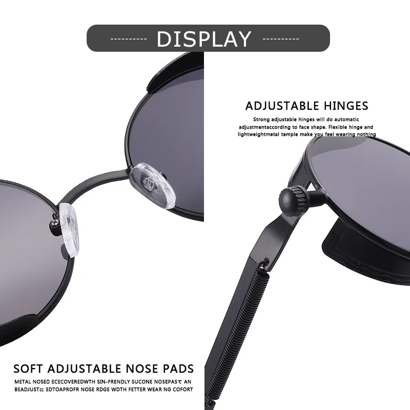 Солнечные очки в готическом стиле UV400 для мужчин и женщин винтажные