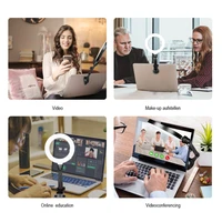video conference with sucker 3 color modes ring light selfie 6inch for laptop led webcam lamp zoom meeting easy install