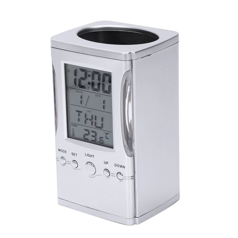 ЖК дисплей Настольный Органайзер электронный цифровой чехол для ручки держатель