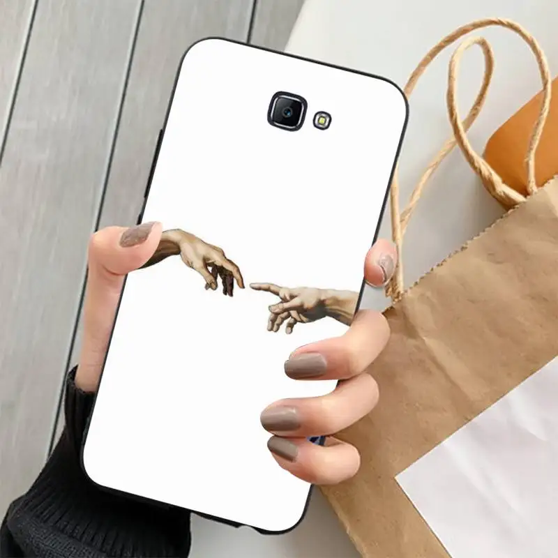 Чехол MaiYaCa для телефона с изображением Давида на пальце Samsung J4 PLUS J7PRO J5 J6 J7 PRIME neo 2016