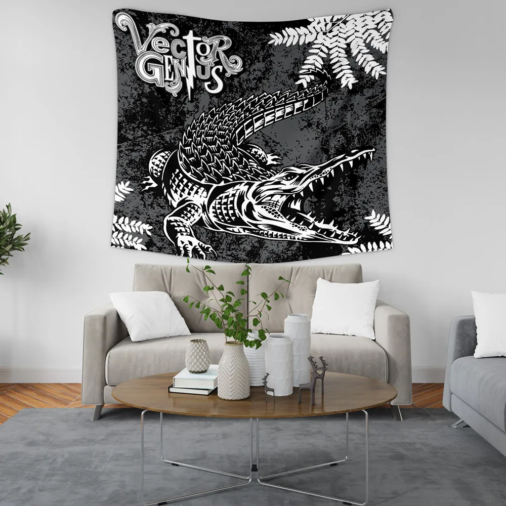 

Crocodile animation background cloth ins decoration tapestry home decoration bedside bedroom wall cloth tapestry wall