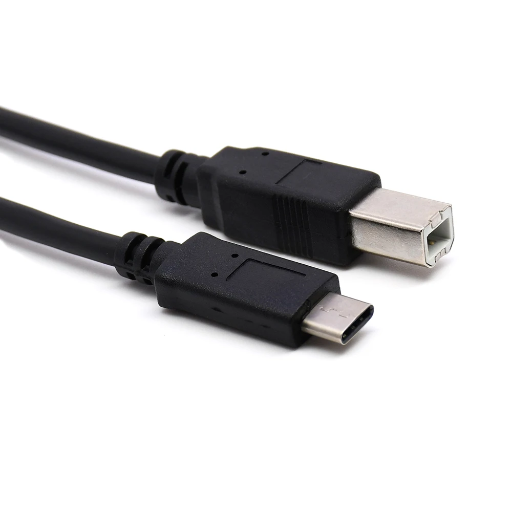1 м USB 3 Type C папа к 2 0 B Мужской принтер кабель для передачи данных сотового телефона