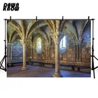 Фон для фотосъемки в помещении с изображением замка и кирпичной стены, lv2059