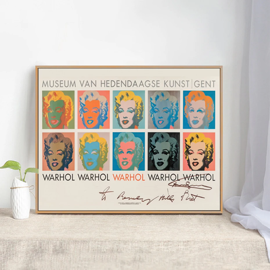 

Nordic Minimalism Hand-painted Watercolor Marilyn Monroe Art Painting Poster Wall Art Bedroom Living Room Home Decoration