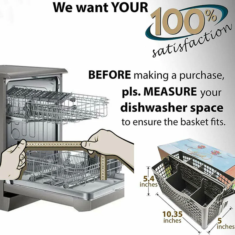 

Dishwasher Silverware Basket Universal Clean Dirty Magnets Sign Utensil Cutlery Holder HG99