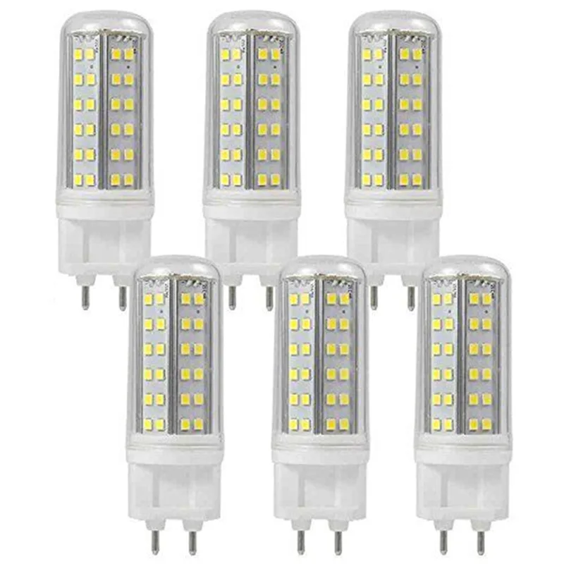 

6pcs/lot G12 Led corn Light 12w 120lm/w PL G12 bulb with cover replace 100w G12 halogen lamp AC85-265V