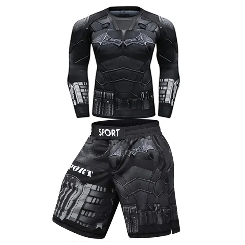 

New Compressed Men's Cartoon 3D Animal Print Suit Cosplay Tights Animal Pattern Short Sleeve Casual Suit