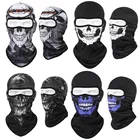 Многофункциональная маска на все лицо, 4 шт., маска для езды на велосипеде, рыбалке, лыжах, шеи, Теплый головной шарф, Балаклава, Спортивная Бандана с черепом, многоразовые головные уборы