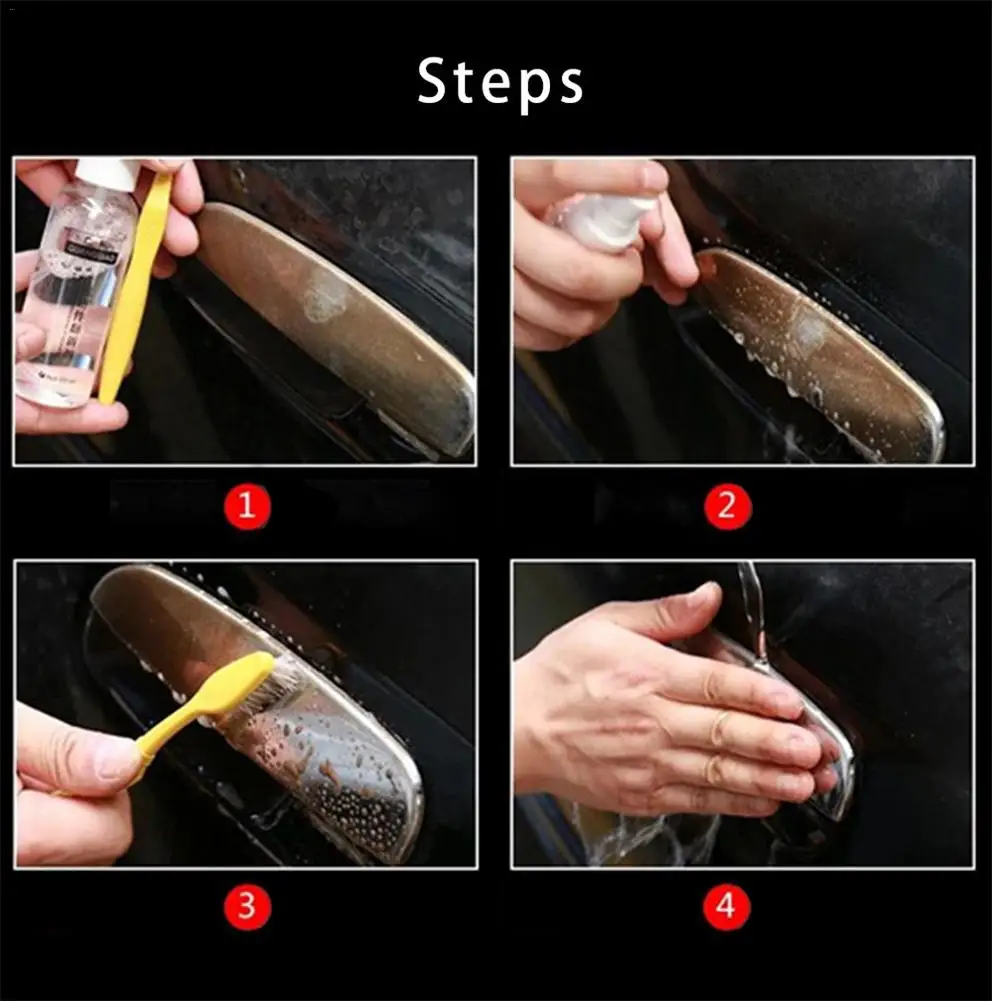 

100mL Anti-rust Paint Rust Cleaning Agent For Auto Houseware And Car LOGO Metal Handle Metal Chrome Car Clean Maintenance Tools