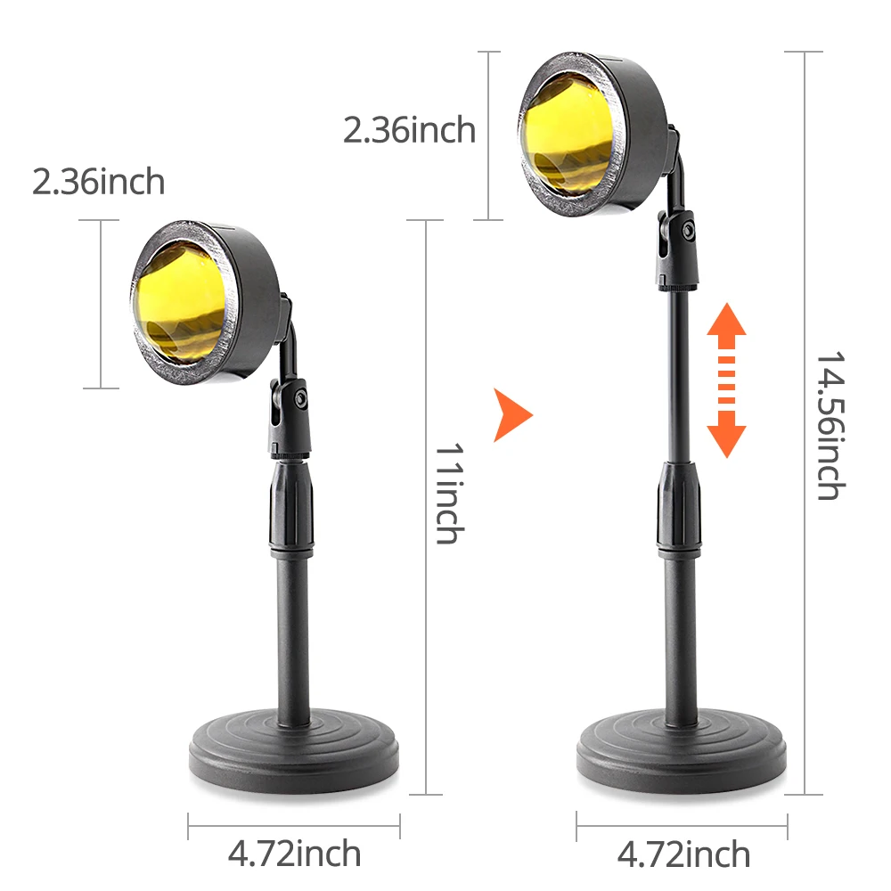 Travor светодиодный светильник для фотосъемки закат лампа атмосфера Регулируемая