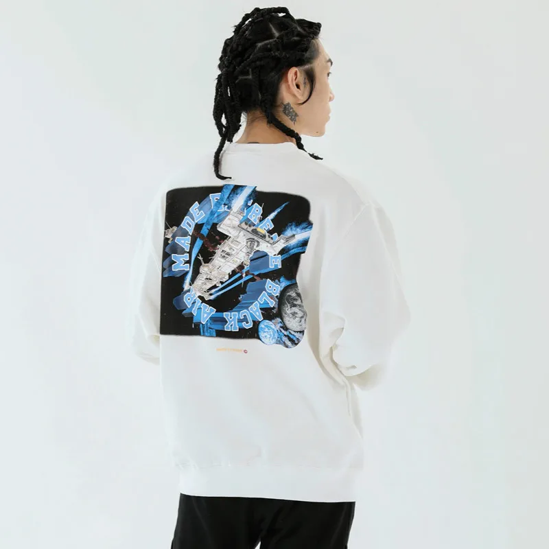 Линдси сидер космический корабль Принт толстовки с капюшоном в стиле Харадзюку