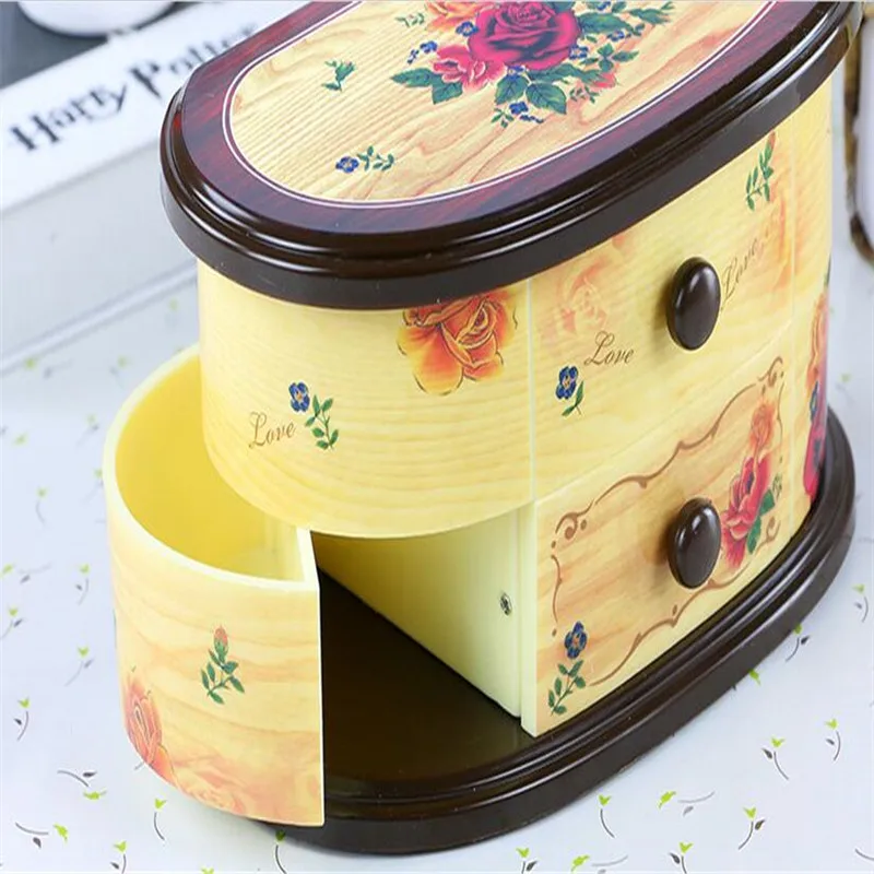 

Pink Beautiful Ballet Dancer Doll Music Box Jewelry Organizer Make Up Box Portable Musical For Kids Girls Children Gift WS157