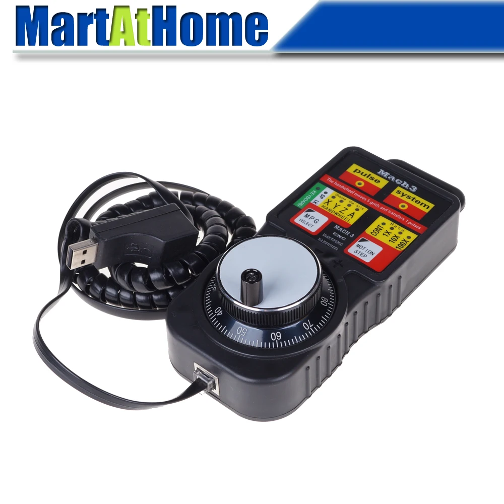 CNC 4 осевой MACH3 USB ModS ModbuS контроллер ручной импульсный генератор с электронным