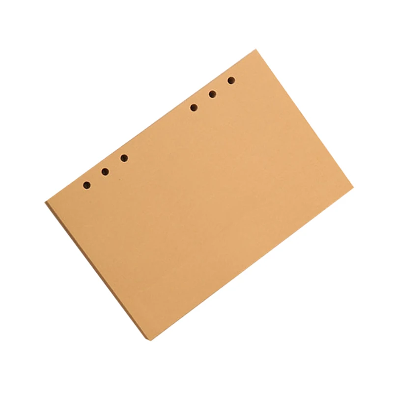 

Kraft Paper Loose Leaf Diary Notebook Refill Spiral Binder Planner Inner Page Journal Inside Paper for Traveler's Notebooks