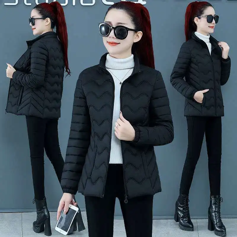 

Women's cotton padded clothes 2020 new lightweight small cotton padded jacket slim short cotton padded clothes foreign style