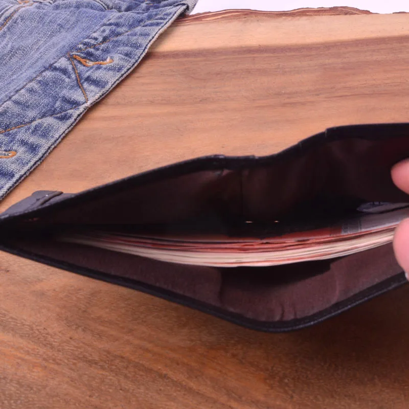 AETOO мужской кожаный короткий бумажник ручной работы ультратонкий вертикальный с