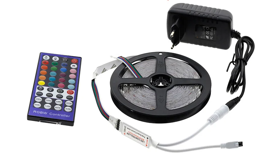 5 м 10 м 15 м WiFi Светодиодная лента RGB Водонепроницаемая SMD 5050 RGBW/RGBWW Светодиодная лента DC 12 В+ пульт дистанционного управления+ светодиодный адаптер питания