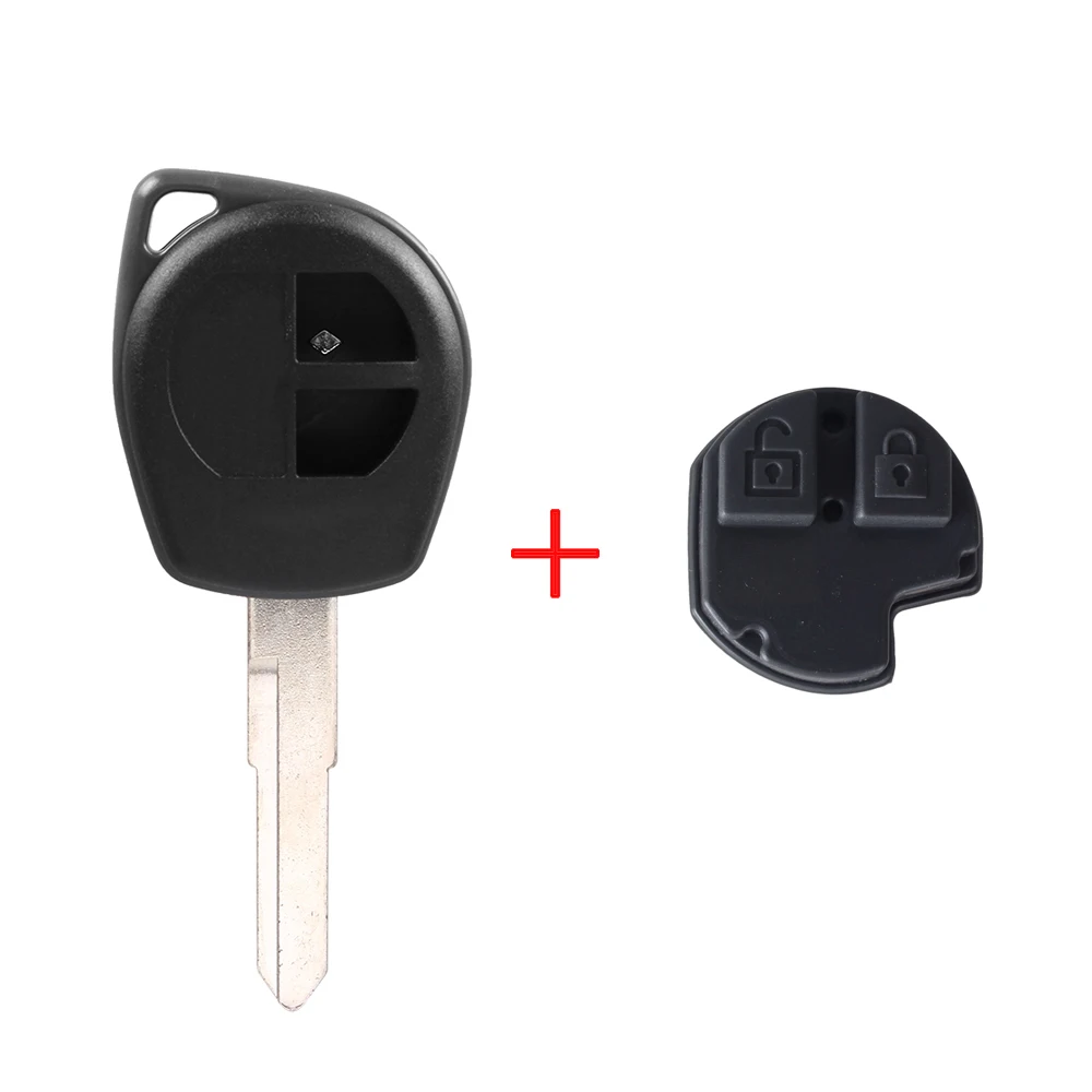 HU133R With Pad KEYYOU 2 кнопки модифицированный откидной Складной автомобильный чехол для дистанционного ключа для Suzuki SX4 Swift Grand Vitara брелок крышка+ Кнопка Pad - Цвет: HU133R With Pad