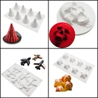 Силиконовые формы SHENHONG, форма для торта, рождественской елки, десерта, юбки, мусса, самолета, черепа, Кондитерская модель, выпечка шоколадной помадки