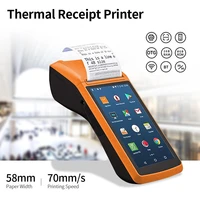 new new new qi android 6 0 pos thermal receipt printer with 5 touch screen 5mp camera support 3g wifi bt 70mms 58mm
