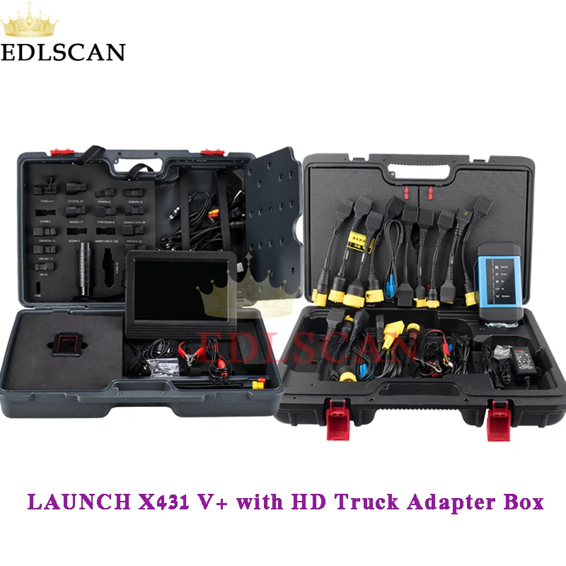 

Диагностический инструмент LAUNCH X431 V + с LAUNCH X431 HD III, 12 В/24 В
