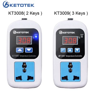 Цифровой термостат AC 110-220V регулятор температуры микрокомпьютер розетки и переключатели-50  110C с датчиком