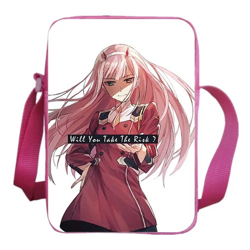 

Darling In The FranXX Shoulder Bag Cartoon backpack Canvas School Bag Ash Lynx Cosplay Messenger Bag School Bag.Customize Logo