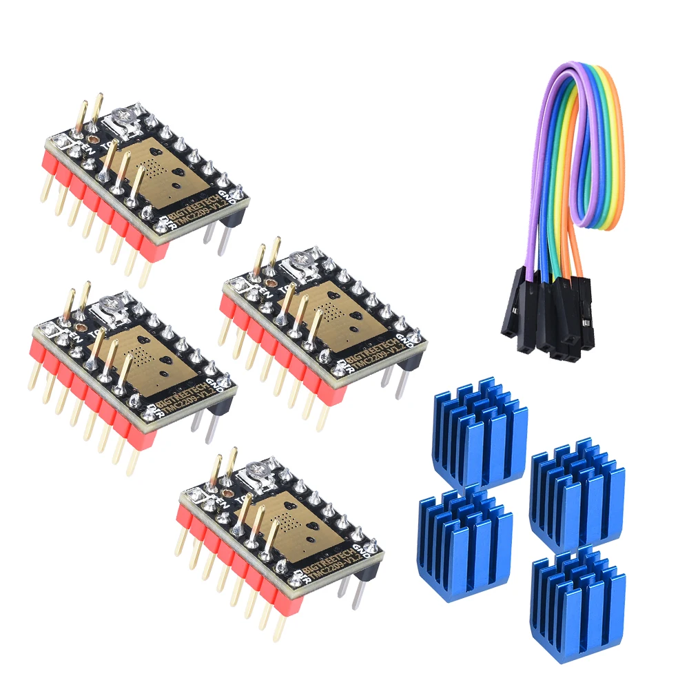 BIGTREETECH TMC2209 V1.2 UART шаговый двигатель драйвер StepSticks VS TMC2208 TMC2130 для SKR V1.4 PRO MINI E3 3D
