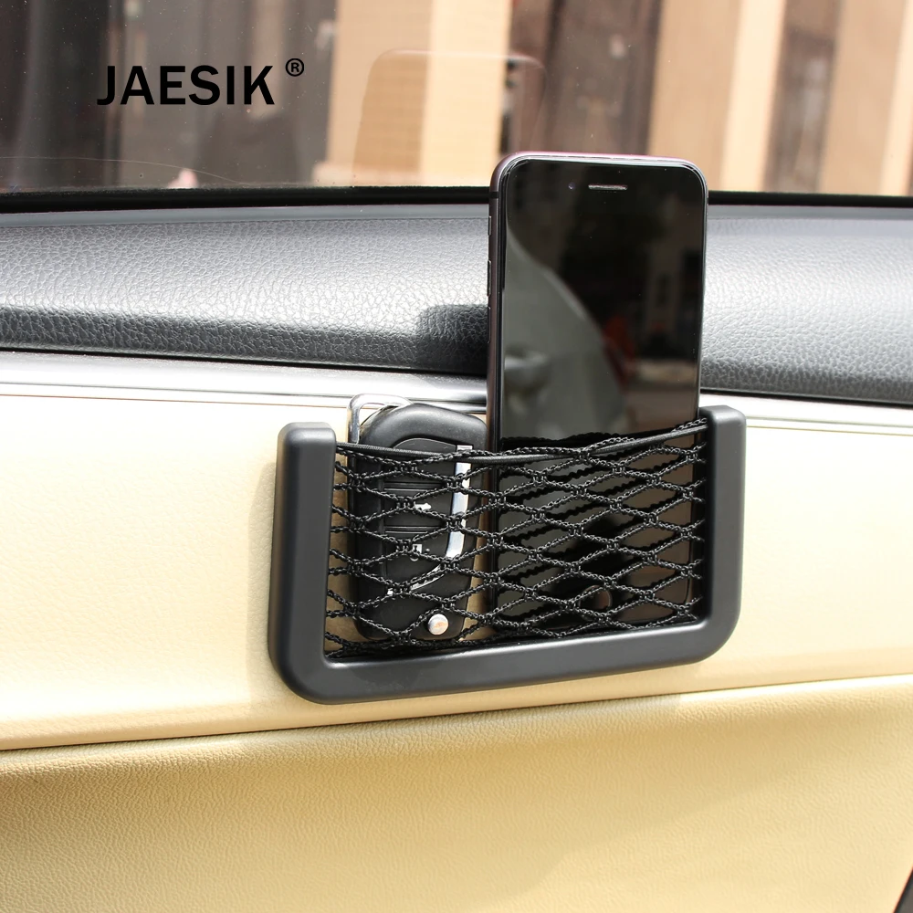 JAESIK держатель для телефона Органайзер с карманами хранения автомобиля сетчатый