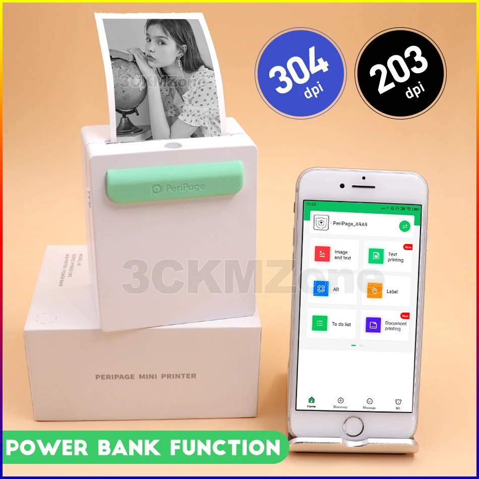 Мини принтер карманный беспроводной с поддержкой Android iOS Windows|Принтеры| |