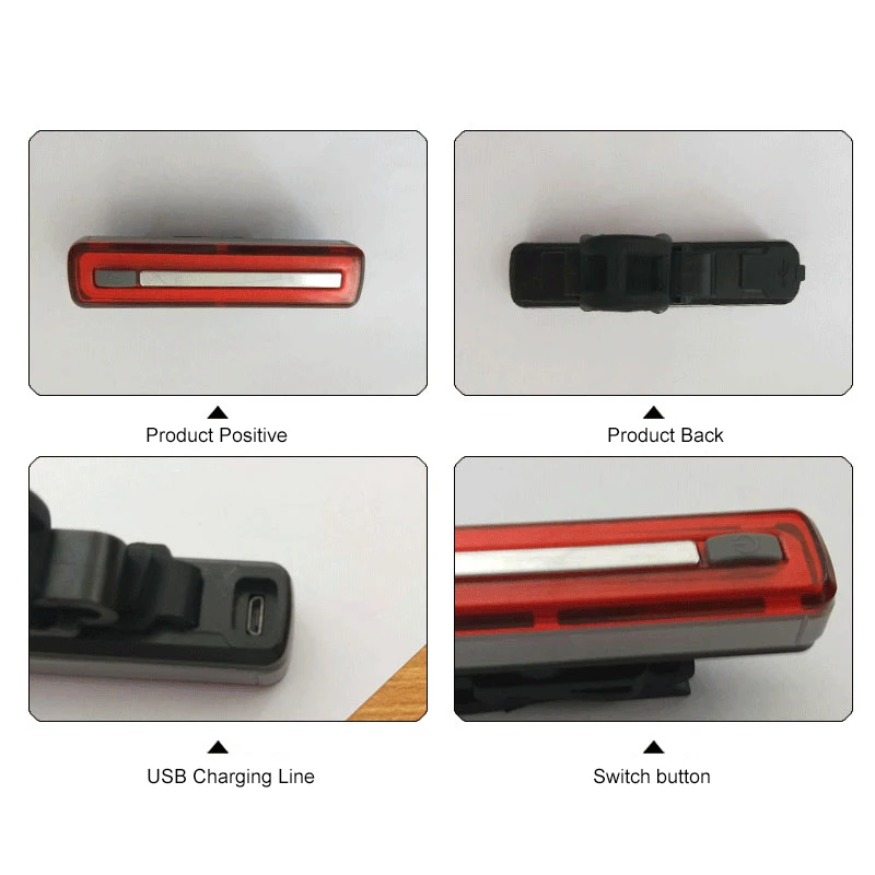 USB Перезаряжаемый COB велосипедный задний светильник 8 режимов велосипедный задний свет ночная безопасность Предупреждение ющий Подседельный штырь светильник для верховой езды