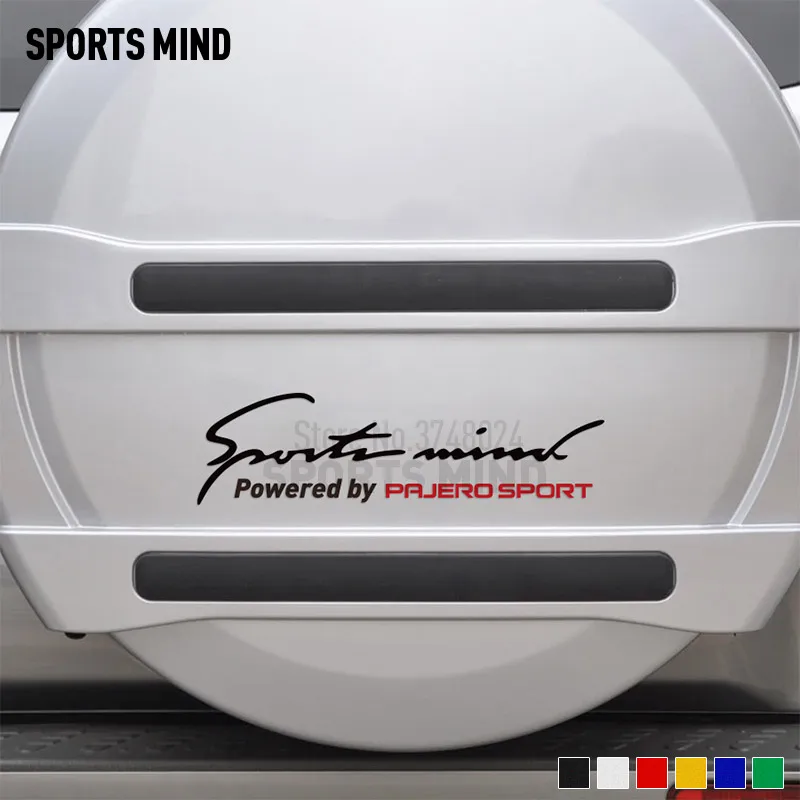 2 Pieces Sports Mind Car Sticker Decal Automobiles Styling For Mitsubishi Pajero Sport Montero Accessories | Автомобили и