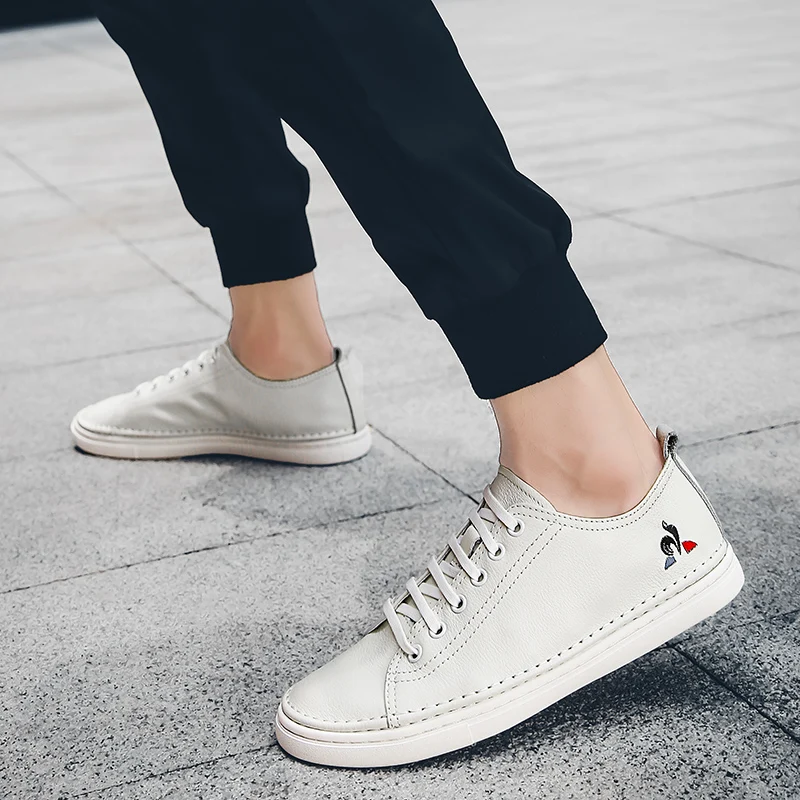 Мужские кожаные кроссовки Лидер продаж Удобная мужская повседневная обувь