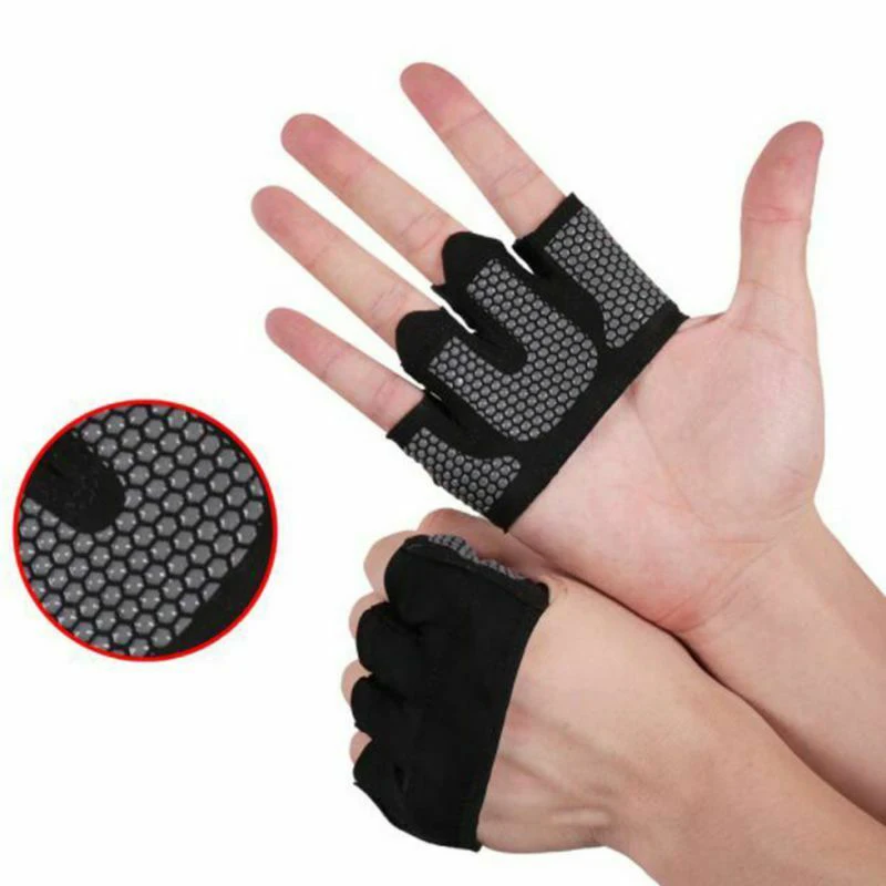 

WorthWhile Gym Fitness Half Finger Gloves Men Women For Crossfit Workout Glove Power Weight Lifting Bodybuilding Hand Protector