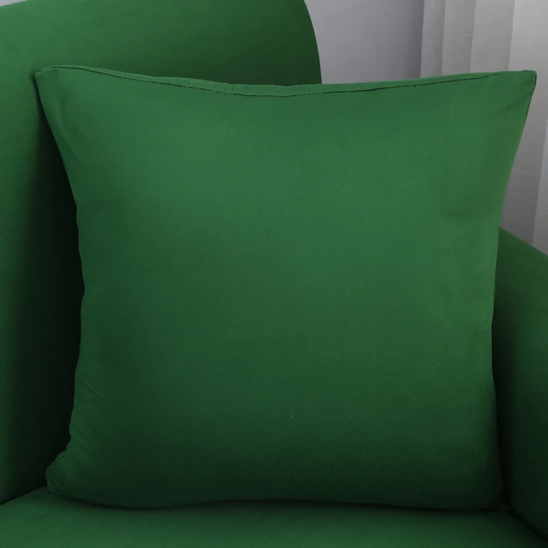 Темно-зеленое полиэстерное покрытие для дивана эластичные диванные подушки