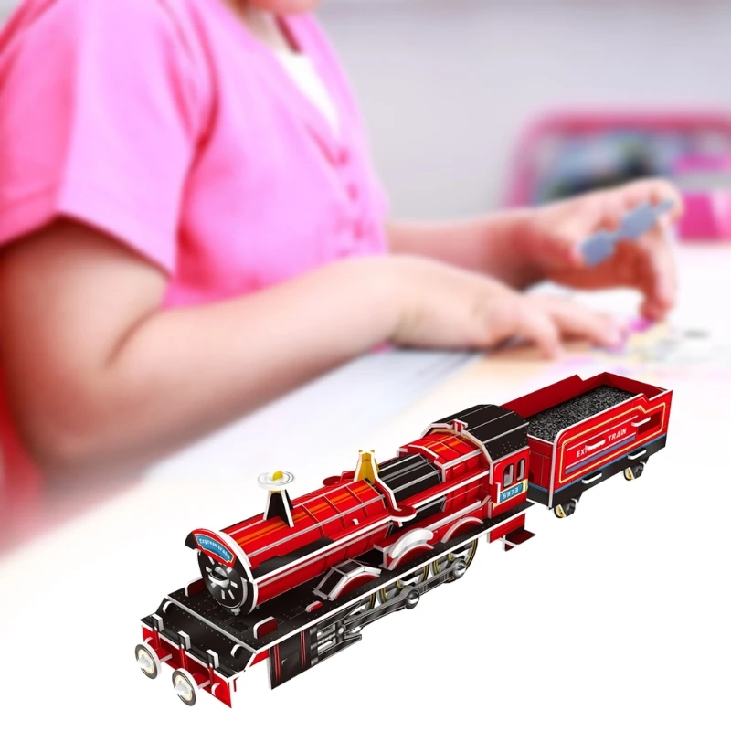 

3D Stereoscopic Puzzle for Adults and Teens Train Model Kits Intelligence Toys Stress Relief Gifts
