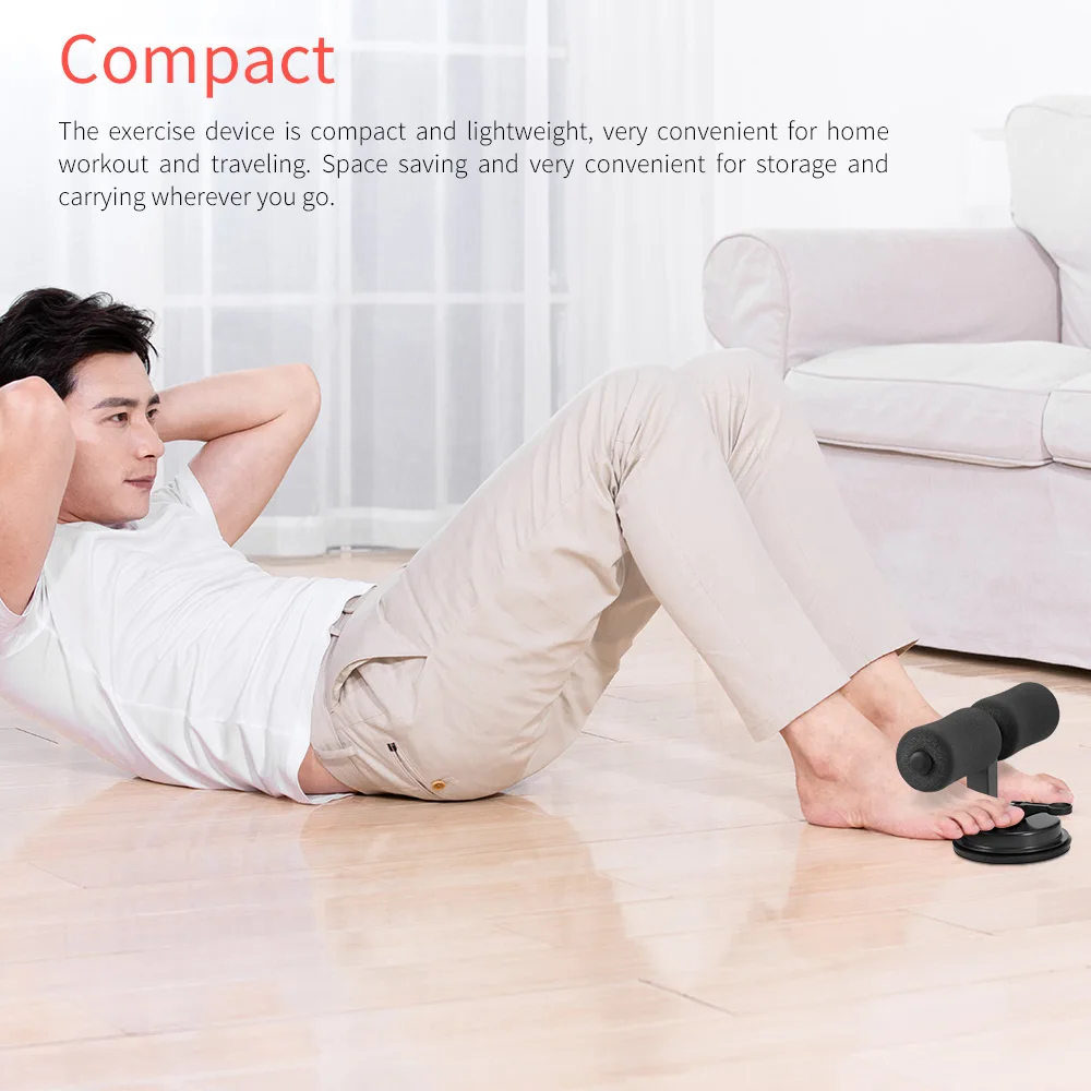 

WolFAce Sit Up Assistant Abdominal Core Workout Sit Up Bar Fitness Sit Ups Exercise Equipment Portable Suction Sport Home Gym
